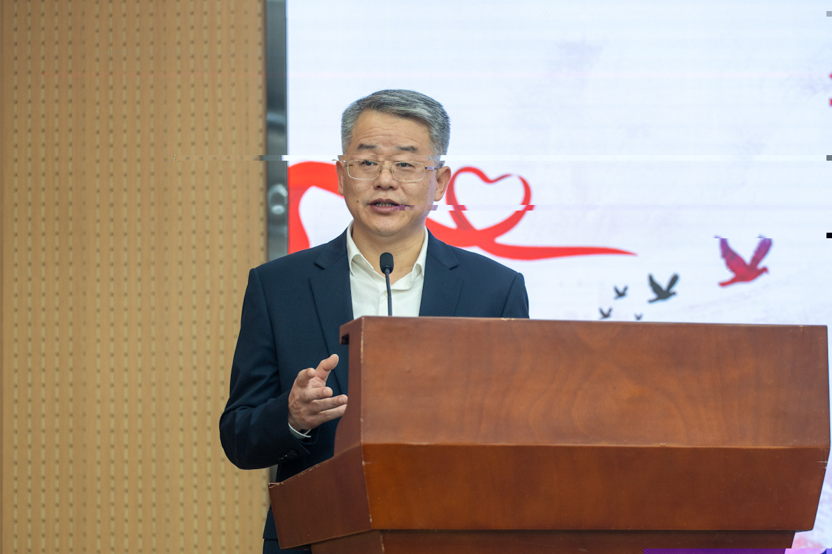  77779193永利官网黨委副書記、紀委書記廖濟忠同志緻辭-1_（學通社記者 李旭東 攝）